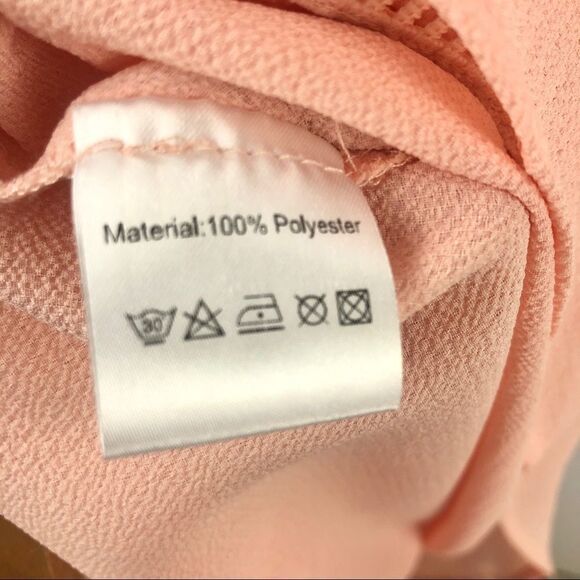 NWT maccs the label pastel pink crepe short set XS - Picture 8 of 8